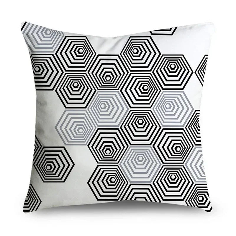Housse de Coussin Décorative Gris