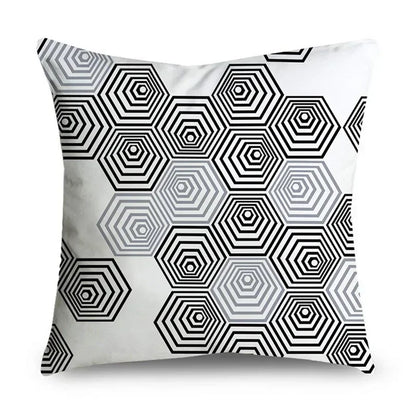 Housse de Coussin Décorative Grise