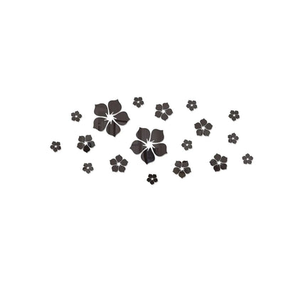 Miroir Décoratif Autocollant Fleurs