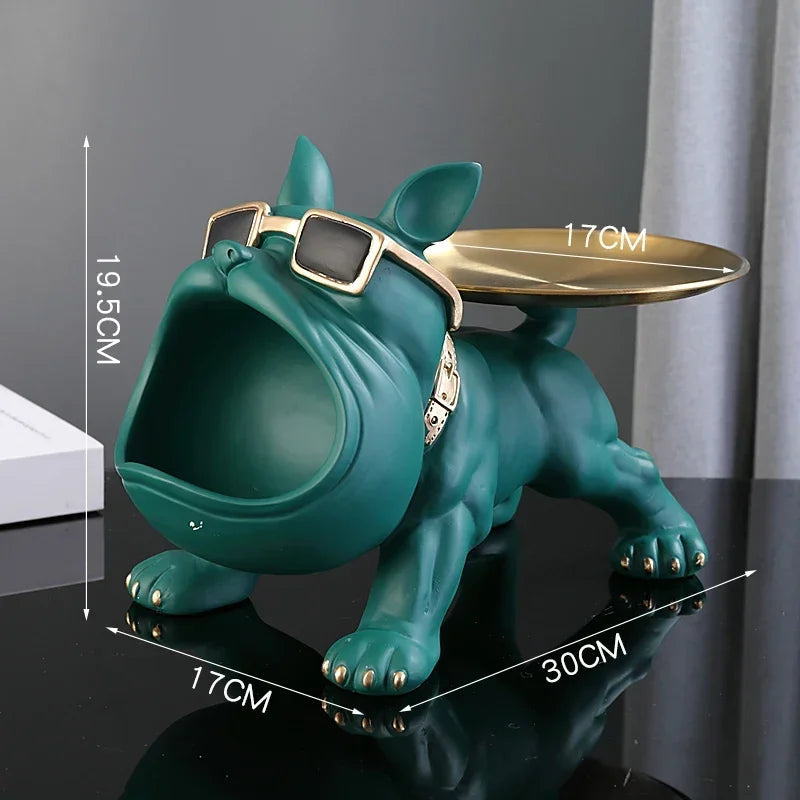 Figurine de Bouledogue Décoration Intérieure