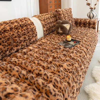 Housse de Canapé en Peluche de Fourrure