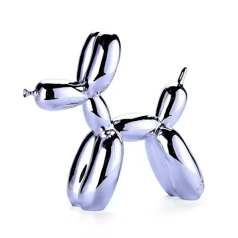 Sculpture de Chien Ballon en Résine
