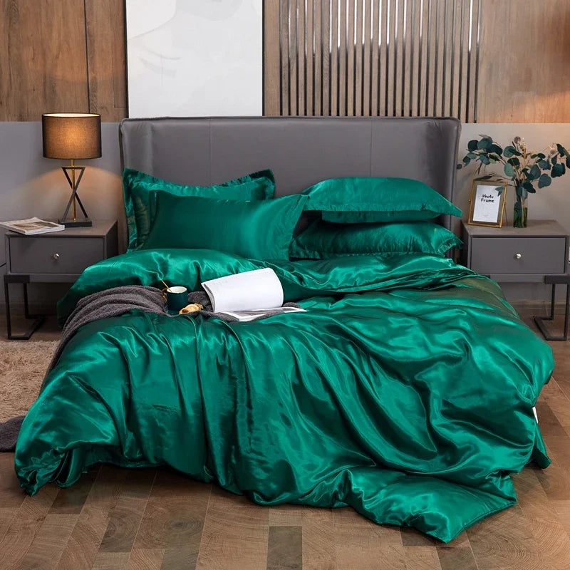 Parure Housse de Couette en Satin