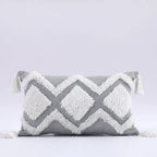 Housse de Coussin à Pompons style Bohème Nordique