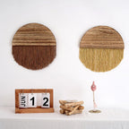 Décoration Murale Demi-Cercle en Macramé