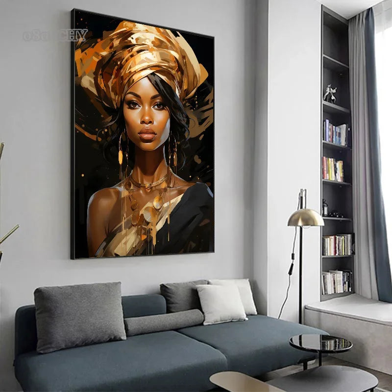 Tableau Moderne Femme Africaine