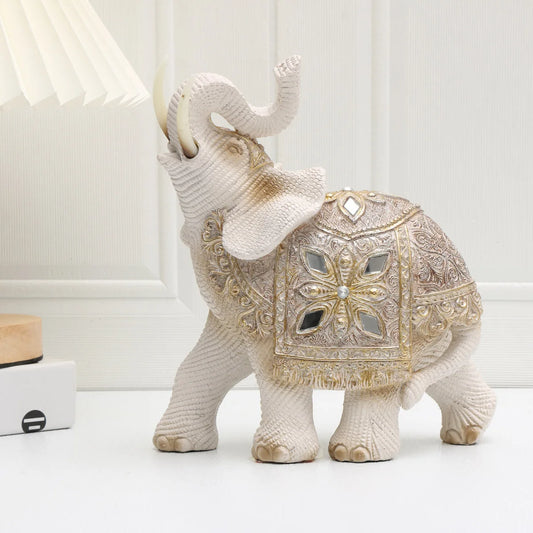 Statue Feng Shui d'éléphant porte-bonheur pour décoration intérieure spirituelle et harmonieuse