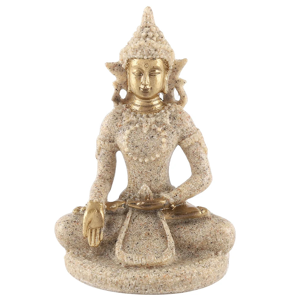 Statue de Bouddha assis pour décoration intérieure zen