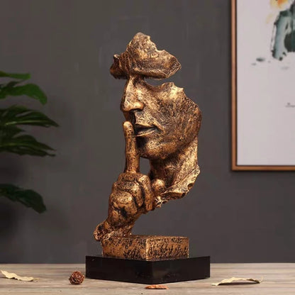 Statue du Penseur en résine pour décoration intérieure moderne. Décoration intérieure