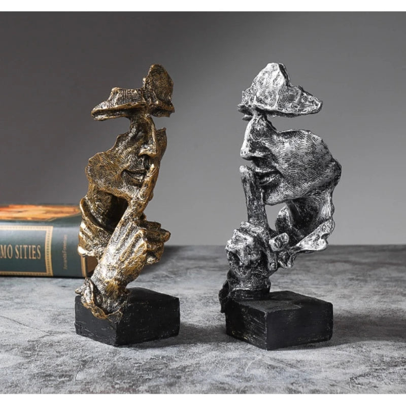 Statue du Penseur en résine pour décoration intérieure moderne