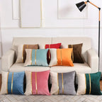 Taie d'oreiller en velours doux de couleur unie, accessoire déco pour salon, chambre ou canapé - Décoration intérieure