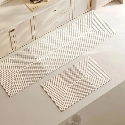 Tapis absorbant en diatomite, antidérapant et lavable – idéal pour cuisine, salle de bain ou entrée, confort et élégance au sol - Décoration intérieure
