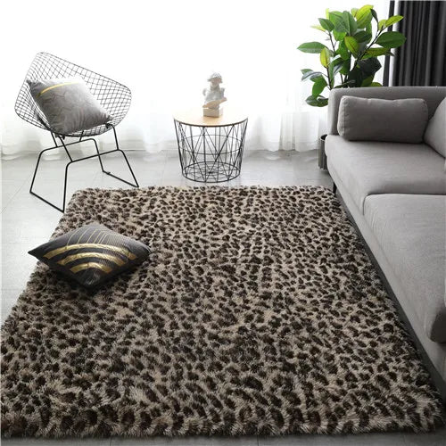 Tapis en velours doux et moelleux pour salon ou chambre, antidérapant, idéal pour déco cosy et chambre d’enfant - Décoration intérieure