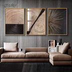 Triptyque abstrait nordique moderne – affiches murales légères pour décoration de salon, escalier ou fond de canapé - Décoration intérieure