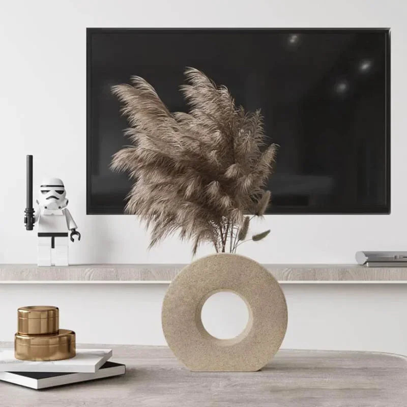 Vase en forme de beignet à la finition mate - Décoration intérieure