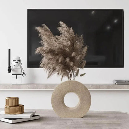 Vase en forme de beignet à la finition mate - Décoration intérieure