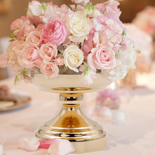 Vase en métal doré - Mariage - Exposition - Décoration intérieur et extérieure