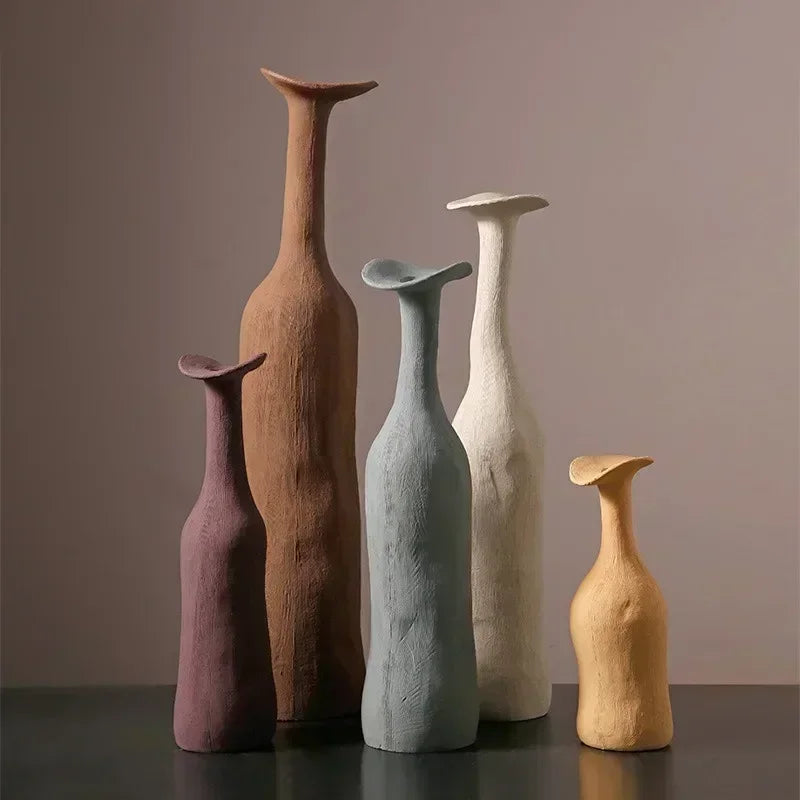 Vase à fleurs en céramique fait main, style nordique - Décoration intérieure
