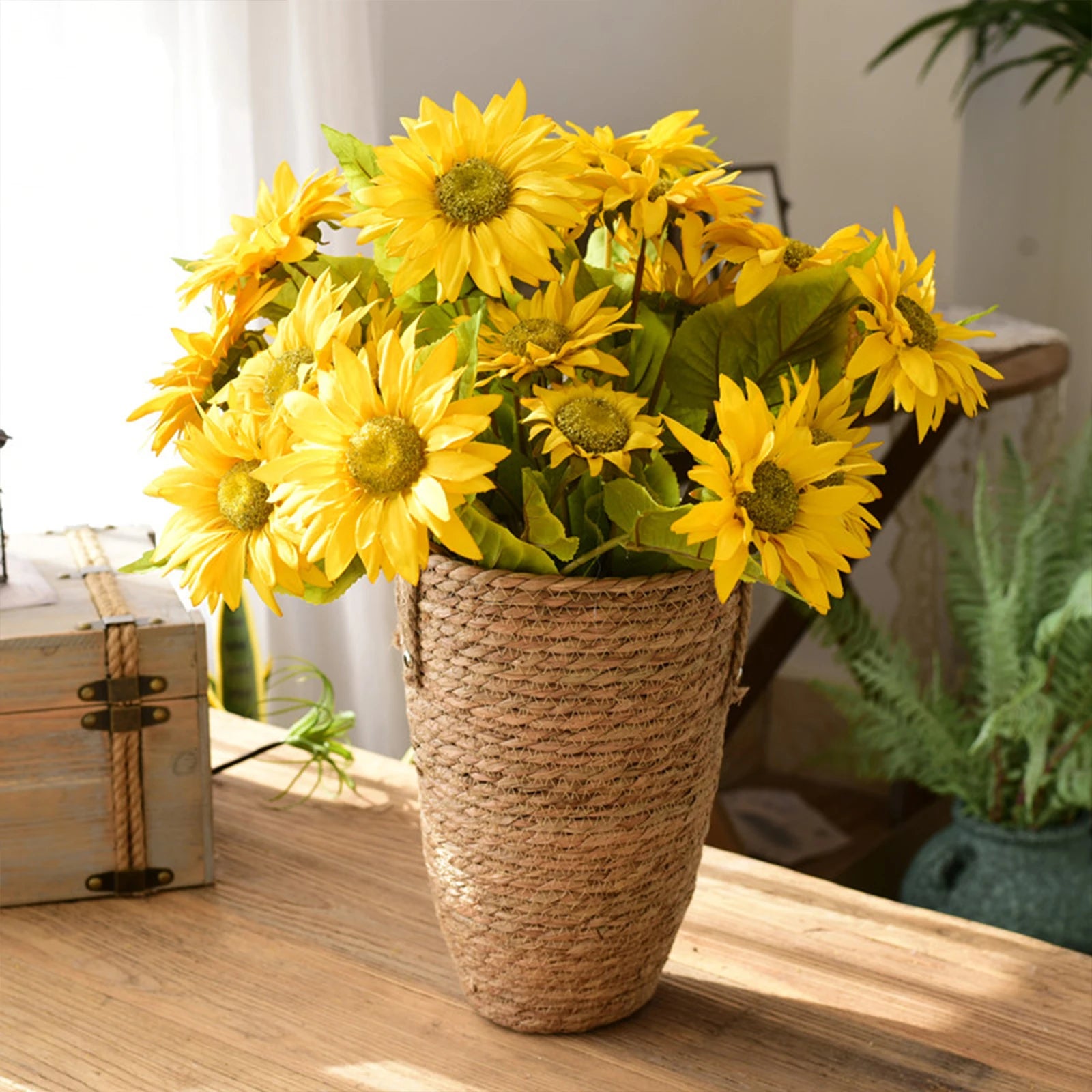Vase tressé en rotin - Décoration intérieure