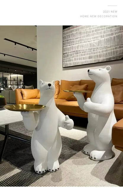 Grande Sculpture d'Ours