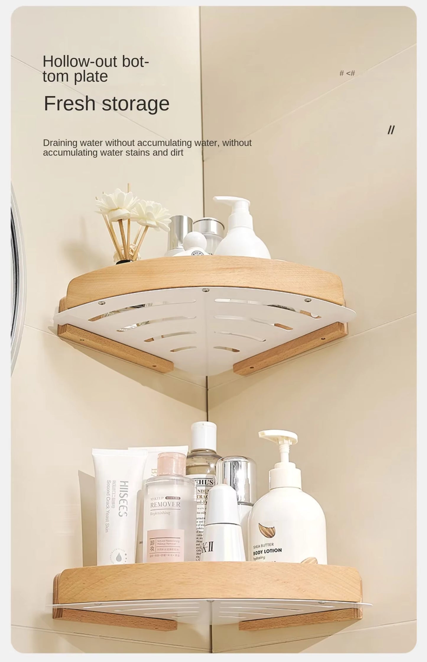 Étagère d'angle  Salle de Bain